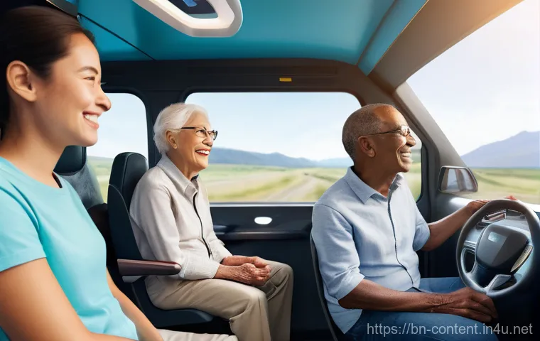 자율주행 자동차 AI - **Prompt:** A dynamic, stylized representation of a self-driving car's perception system. The image ...